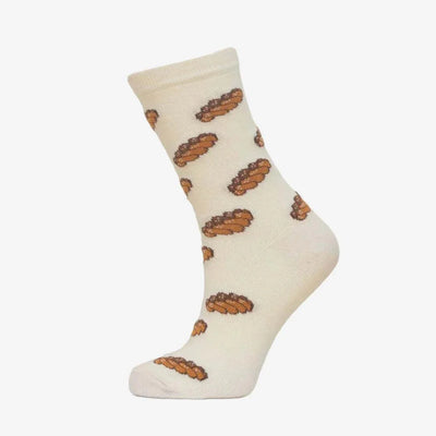 Kremo Fun Socks Challah braided bread design made in Israel premium cotton