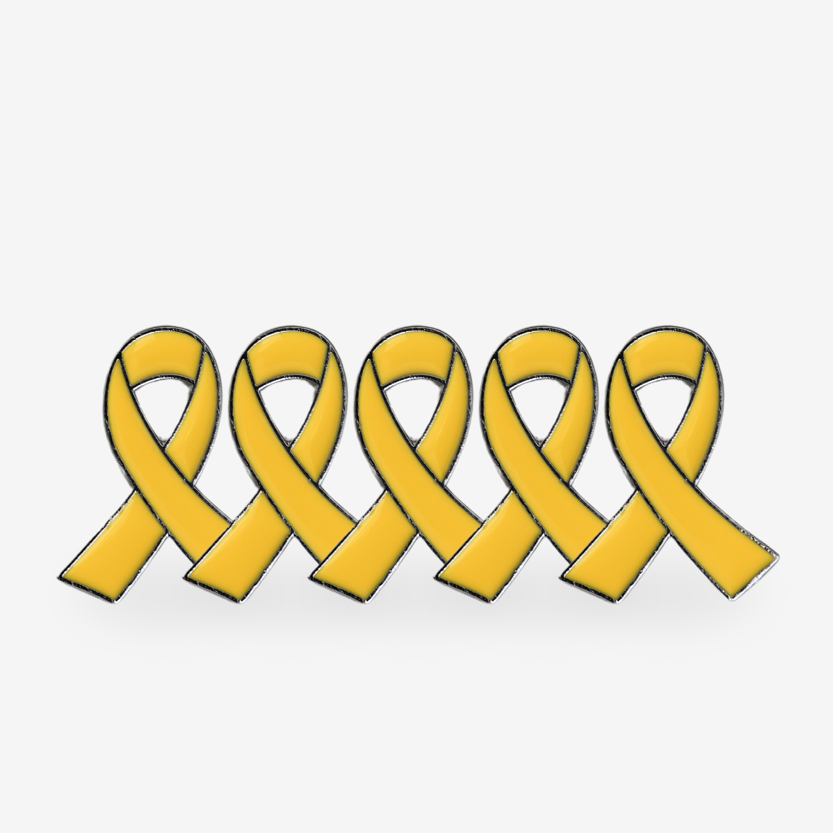 Israel Hostages Solidarity Enamel Yellow Ribbon Pin