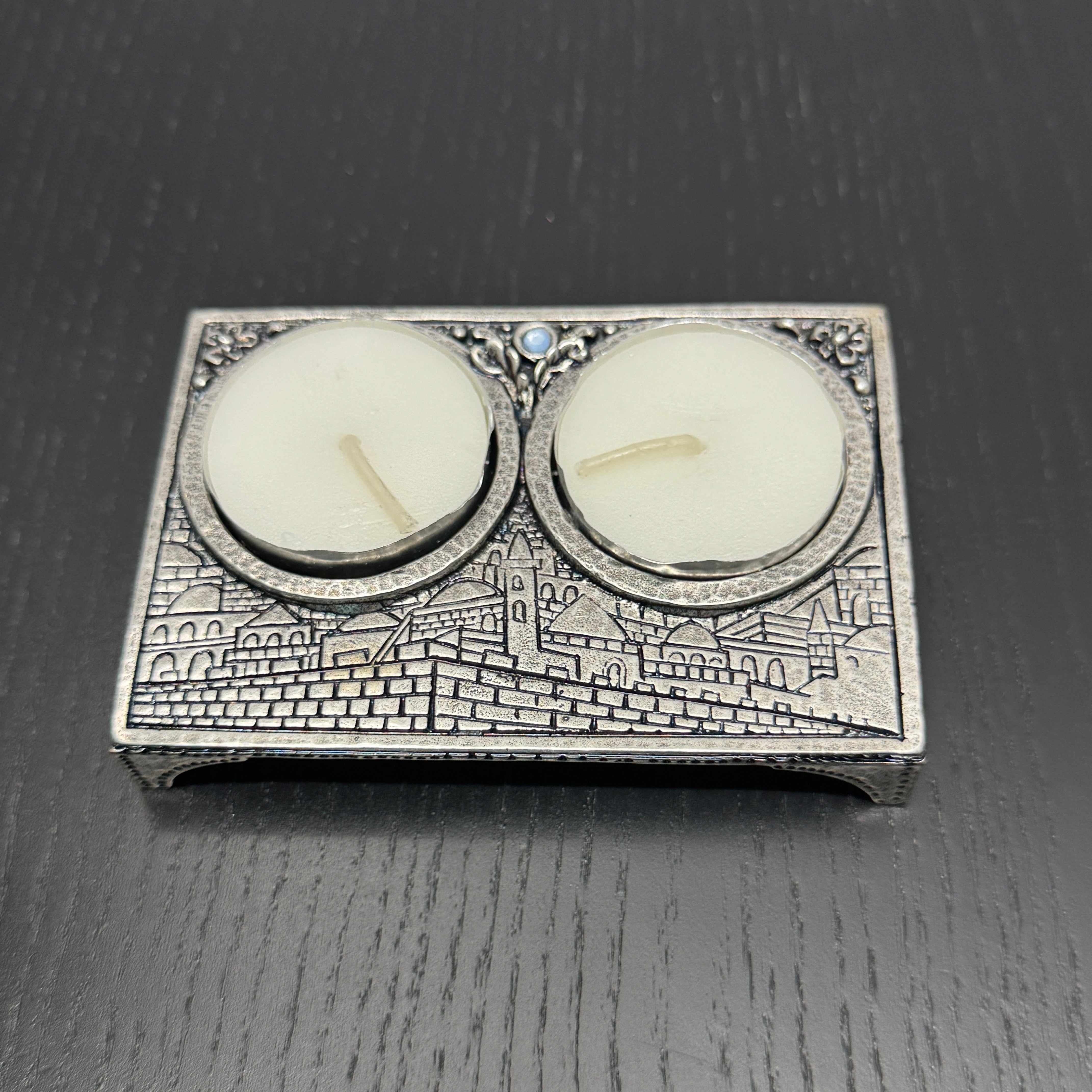Jerusalem Inspired Travel Shabbat Candles | Elad Casting