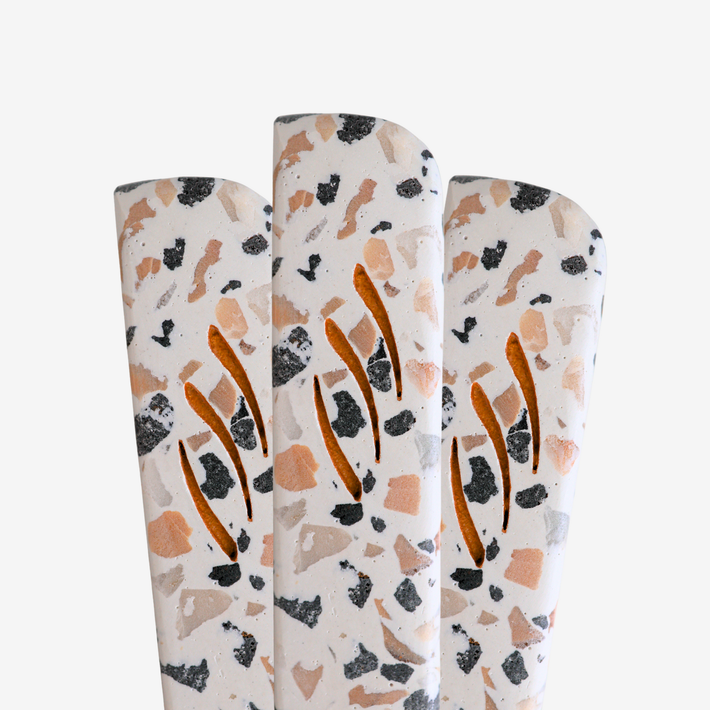 Large Terrazzo Mezuzah with Israeli stones handcrafted by Berko Design Studio