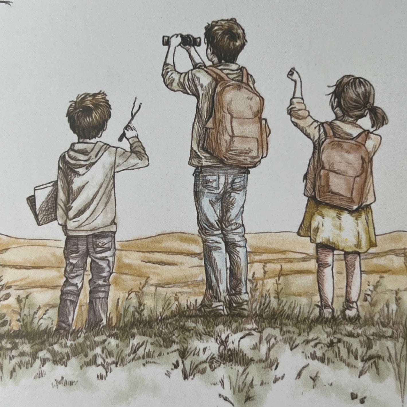 Illustrated A5 journal by Sharon from Kibbutz Karmia with rustic, minimalist cover design reflecting kibbutz life