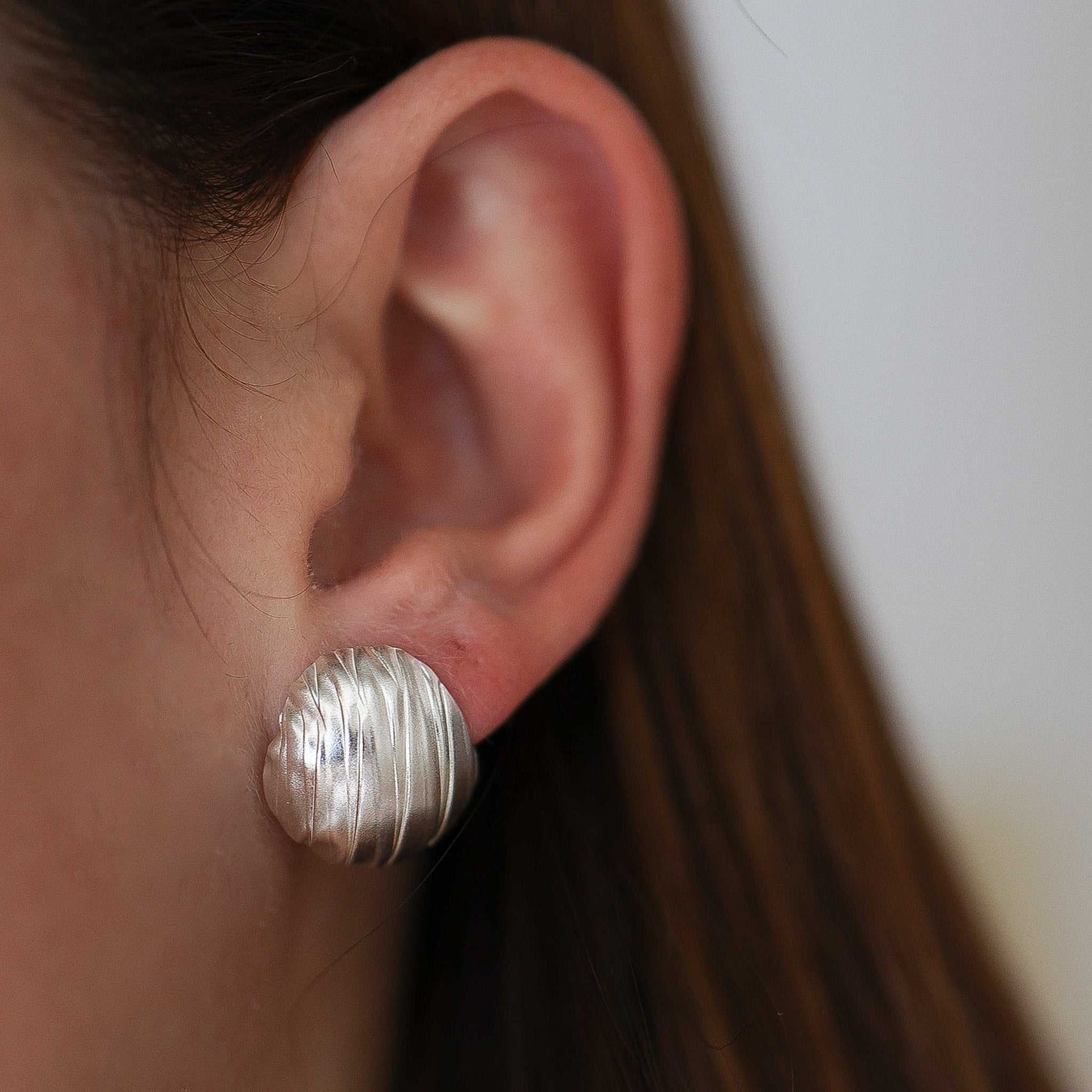 Handmade sterling silver earrings inspired by Israel’s landscapes and craftsmanship