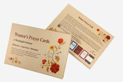 Tefilat Nashim Women’s Prayer Cards by Dr. Aliza Lavie with floral design and inspirational text.