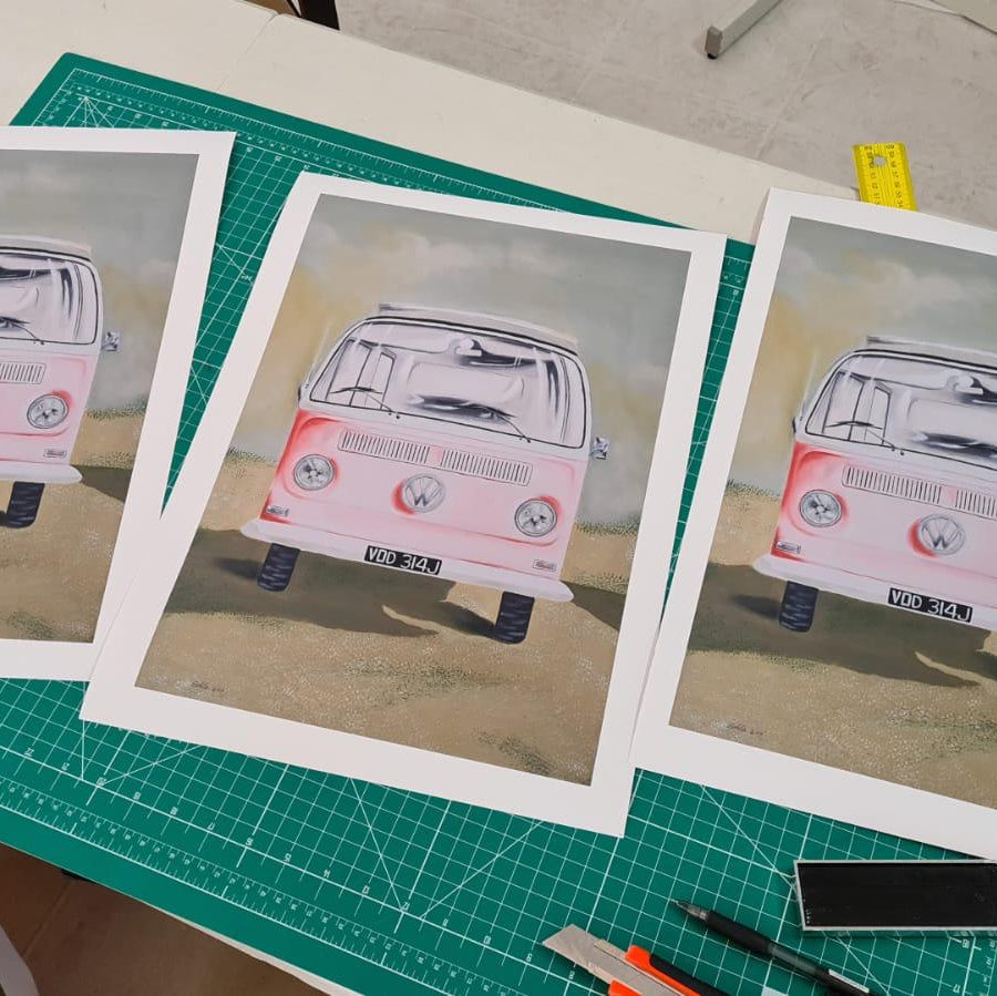 A3 art poster by Dikla Carmely featuring colorful Israeli modern art from Rosh Pina