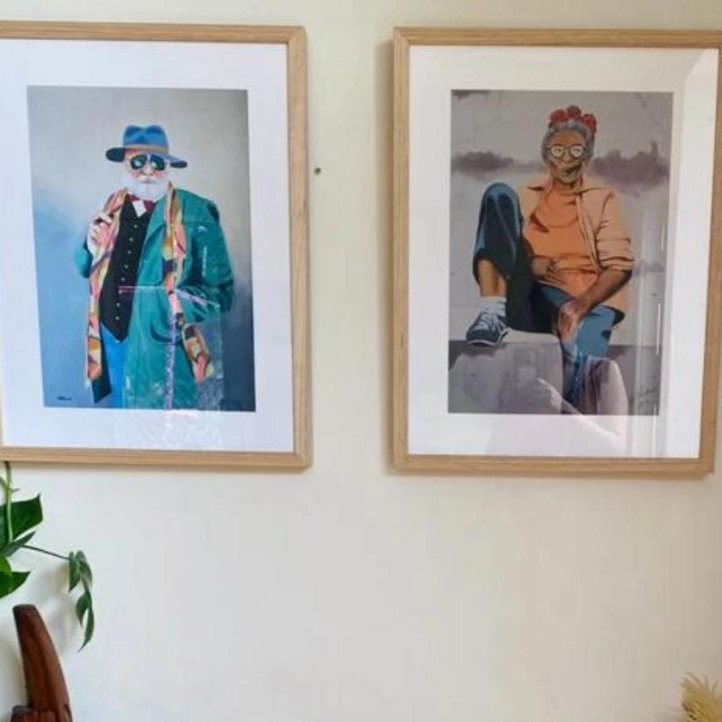 A3 art poster by Dikla Carmely showcasing colorful Israeli pop art from Galilee