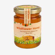 Jar of natural wildflower honey from Kibbutz Erez in Israel's western Negev region