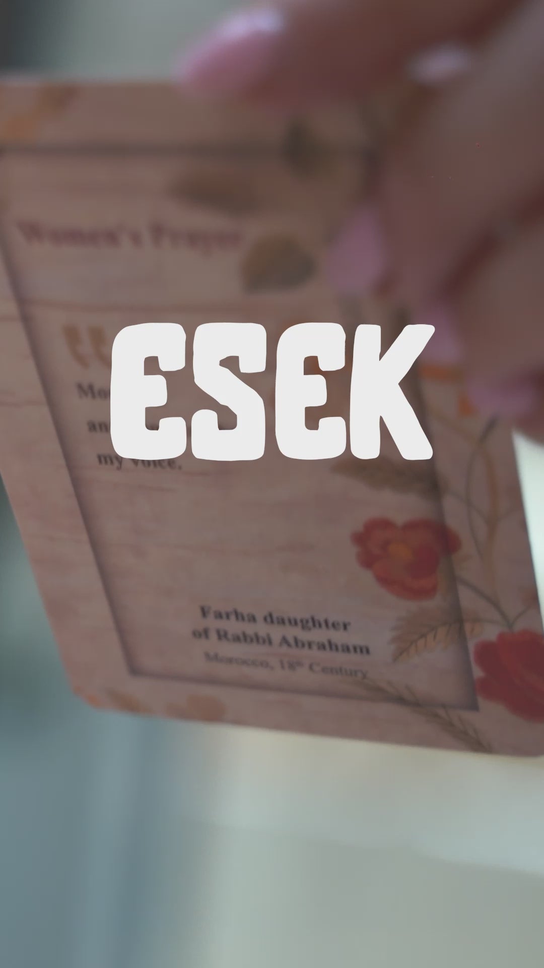 Load video: Women’s Prayer Cards (Tefilat Nashim) | Dr. Aliza Lavie